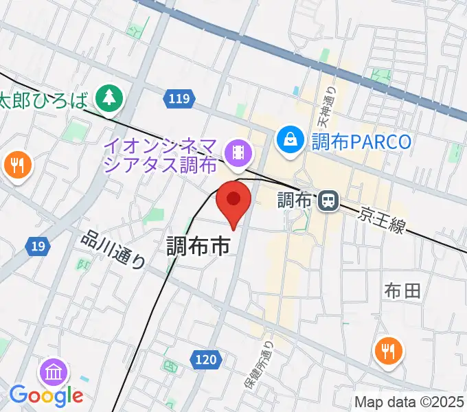 調布FMの地図