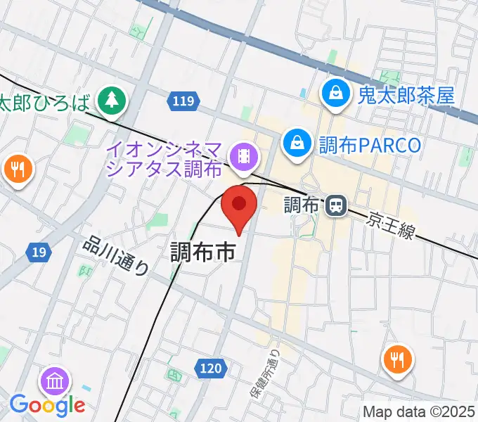 調布FMの地図