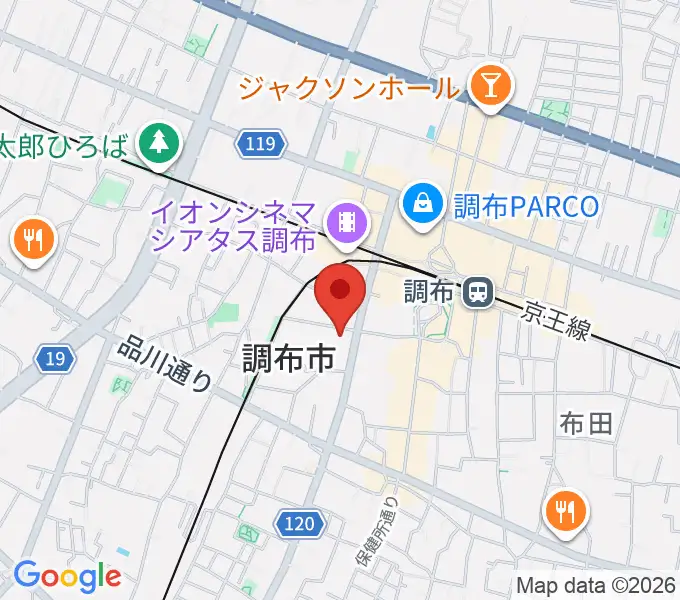 調布FMの地図