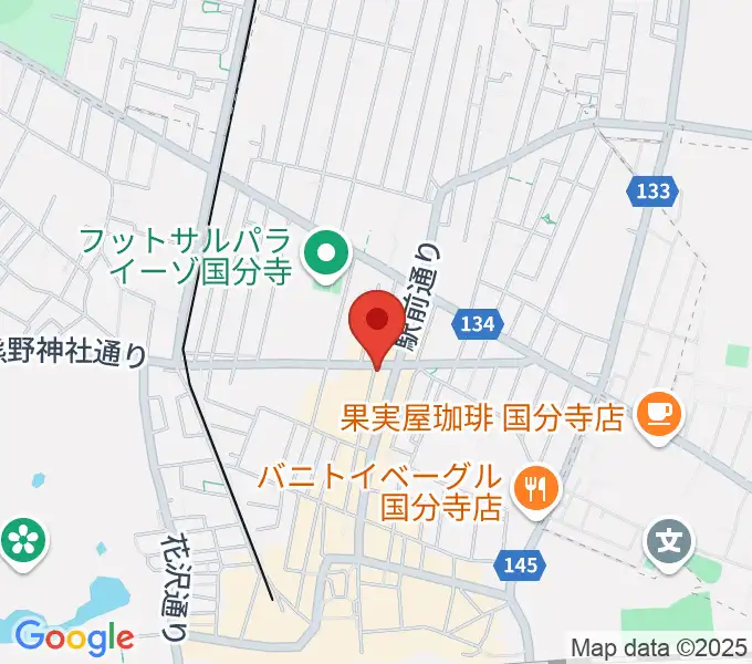 国分寺クラスタの地図