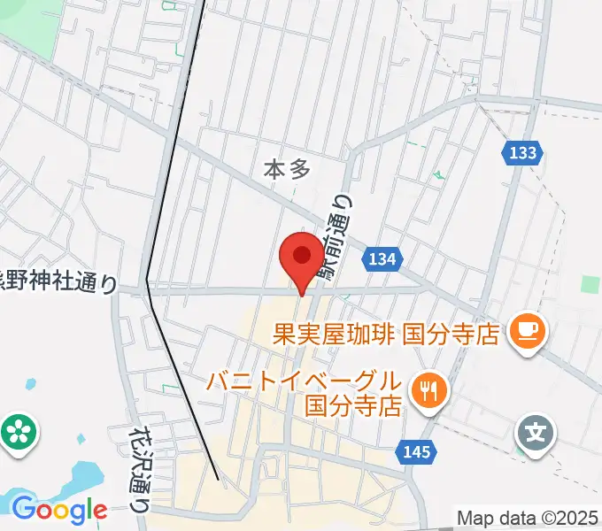 国分寺クラスタの地図