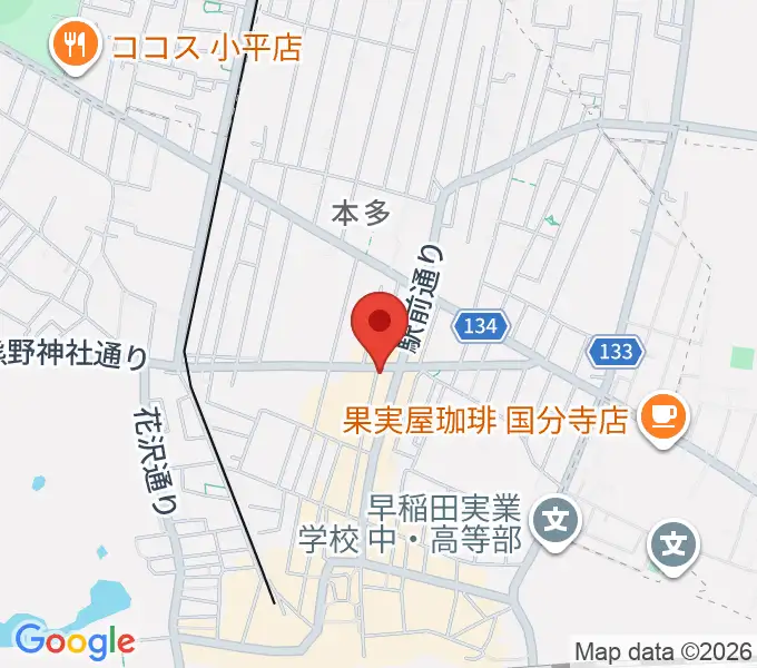 国分寺クラスタの地図