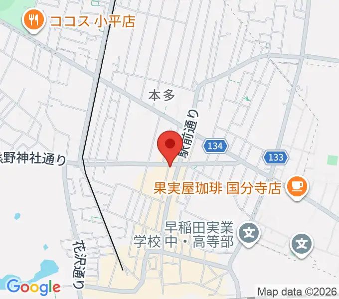 国分寺クラスタの地図