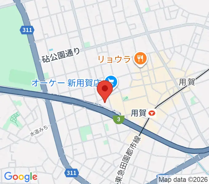 エフエム世田谷の地図