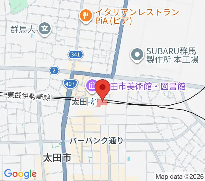 エフエム太郎の地図