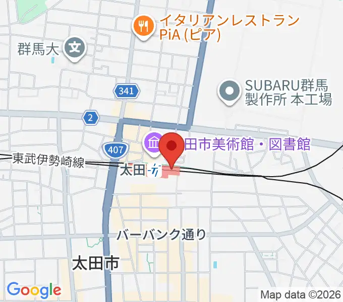 エフエム太郎の地図