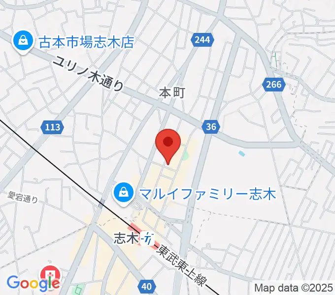 ナナコライブリーエフエムの地図