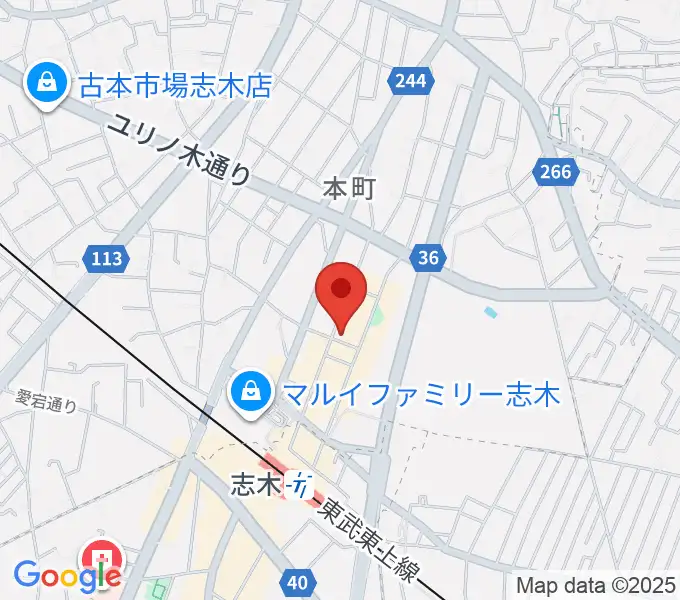 ナナコライブリーエフエムの地図