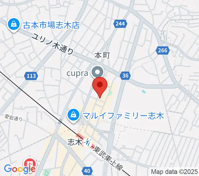 ナナコライブリーエフエムの地図
