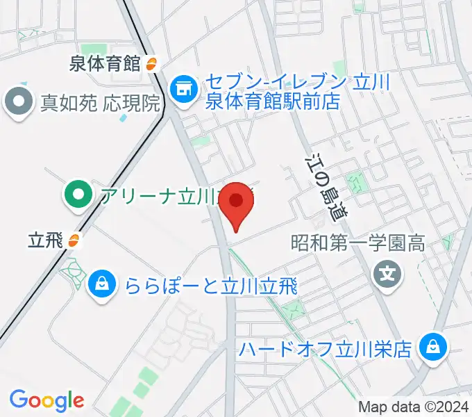 エフエムたちかわの地図