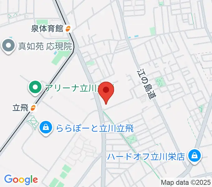 エフエムたちかわの地図