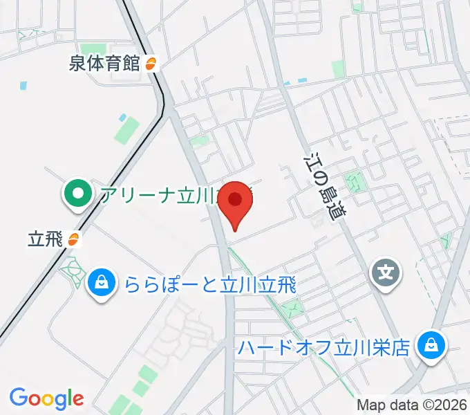 エフエムたちかわの地図