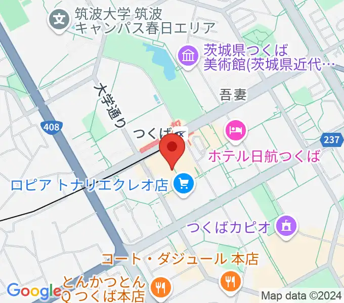 ラヂオつくばの地図