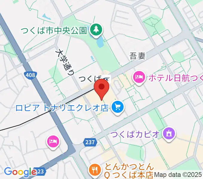ラヂオつくばの地図