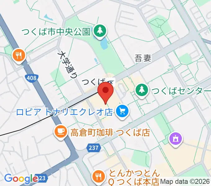 ラヂオつくばの地図