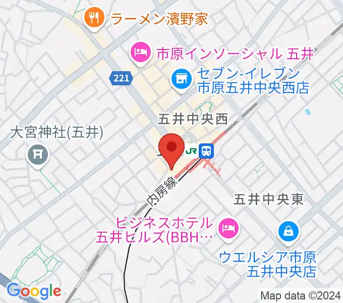 いちはらFMの地図