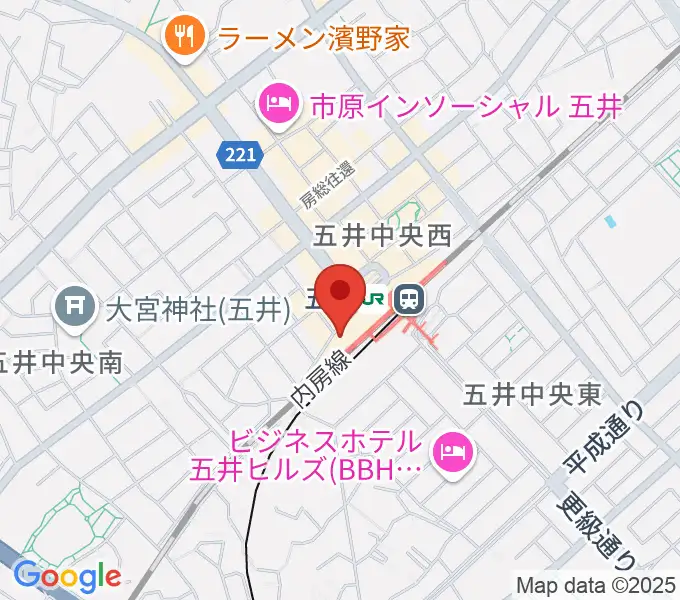 いちはらFMの地図