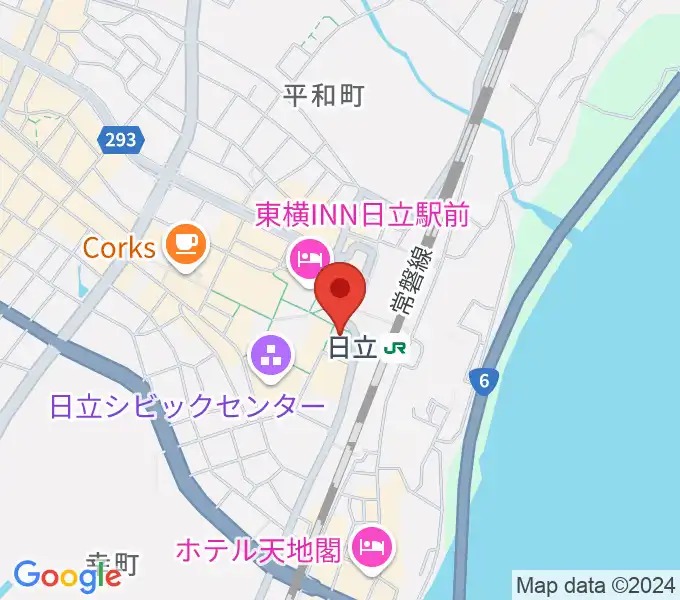 FMひたちの地図