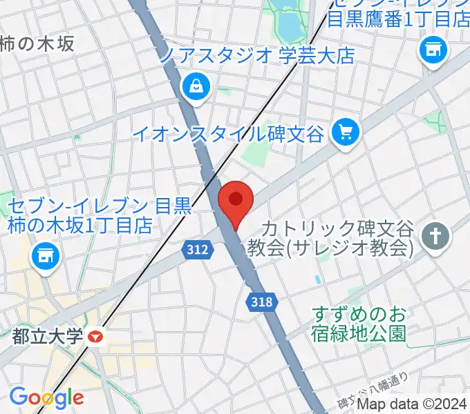 あすなろスタジオの地図