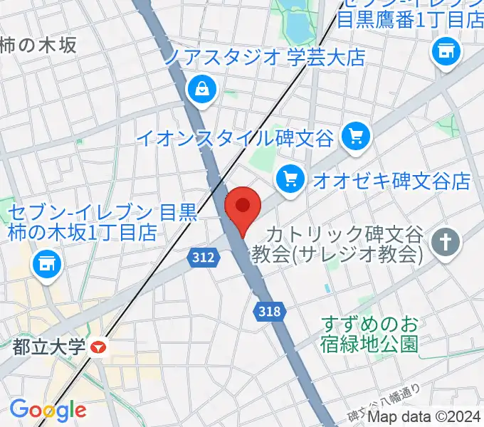 あすなろスタジオの地図