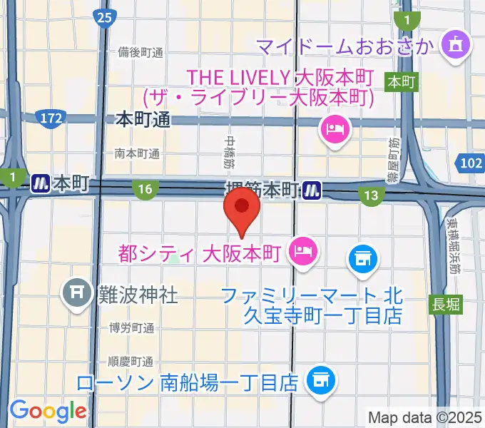 クラブマーキュリーの地図