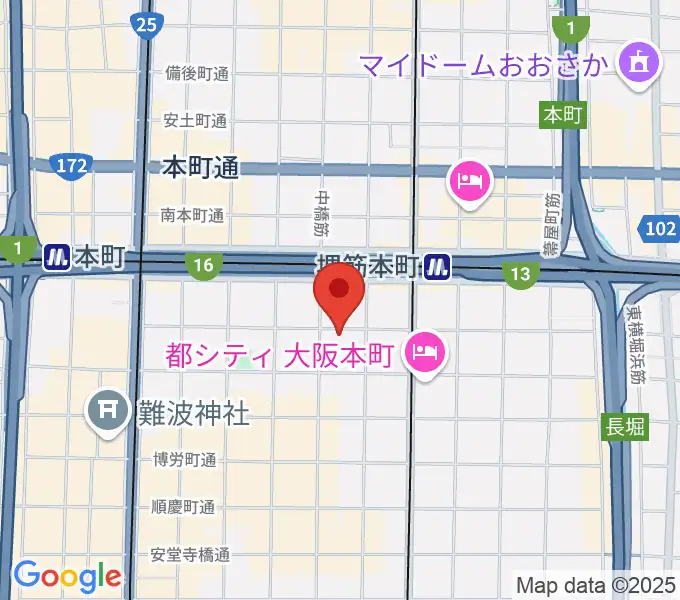 クラブマーキュリーの地図