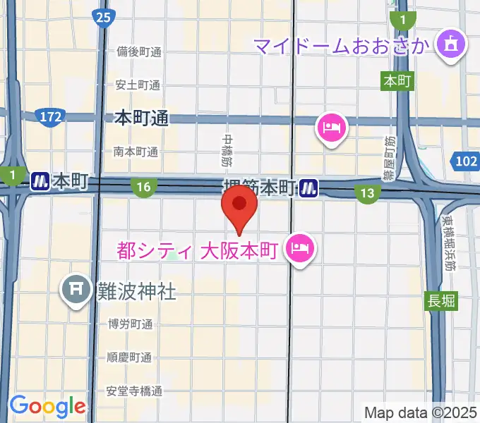 クラブマーキュリーの地図
