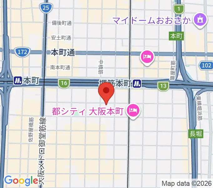 クラブマーキュリーの地図