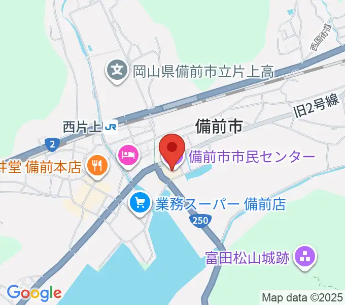 備前市市民センターの地図
