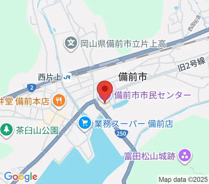 備前市市民センターの地図