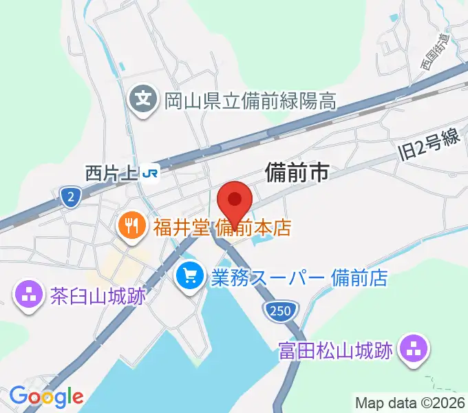 備前市市民センターの地図