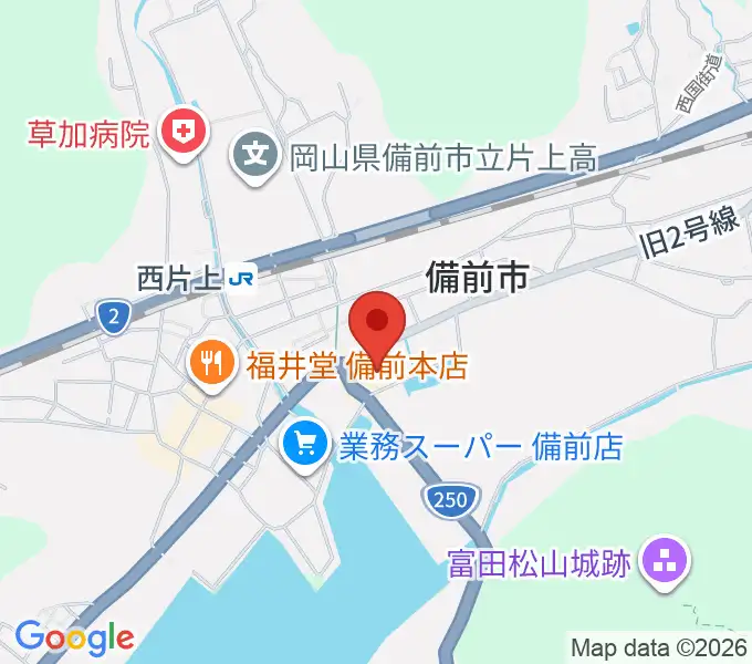 備前市市民センターの地図