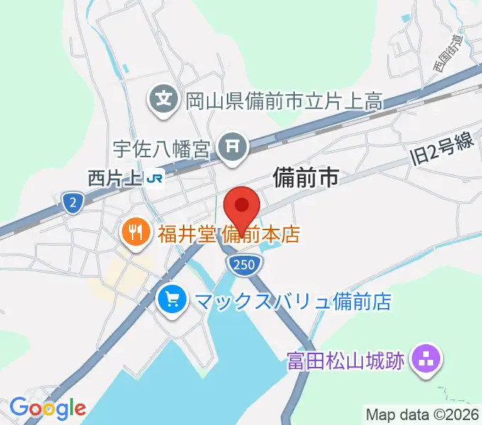 備前市市民センターの地図