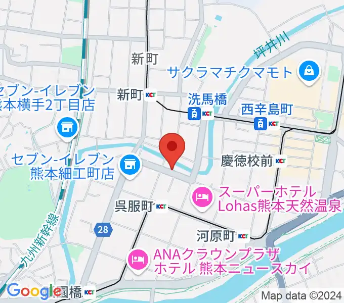 ピュアリィ西館レンタルスペースの地図