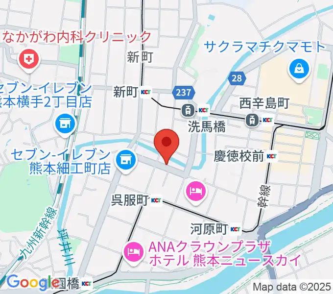 ピュアリィ西館レンタルスペースの地図
