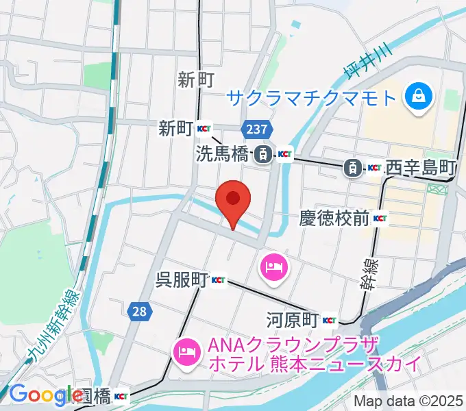 ピュアリィ西館レンタルスペースの地図