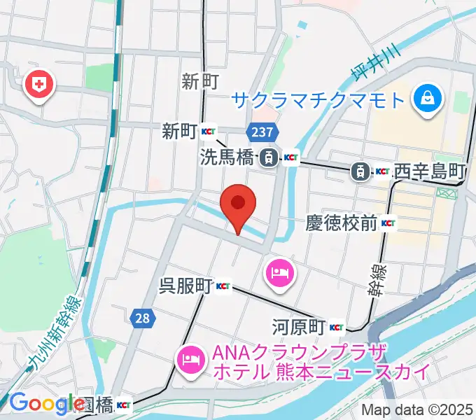 ピュアリィ西館レンタルスペースの地図