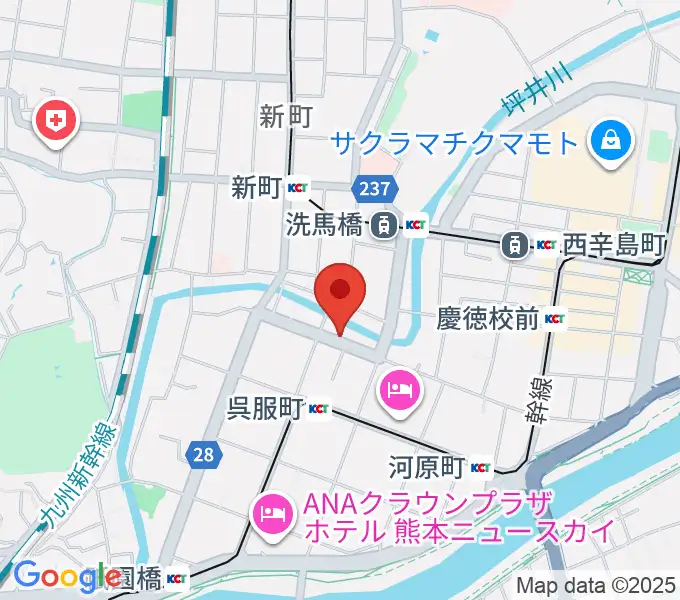 ピュアリィ西館レンタルスペースの地図