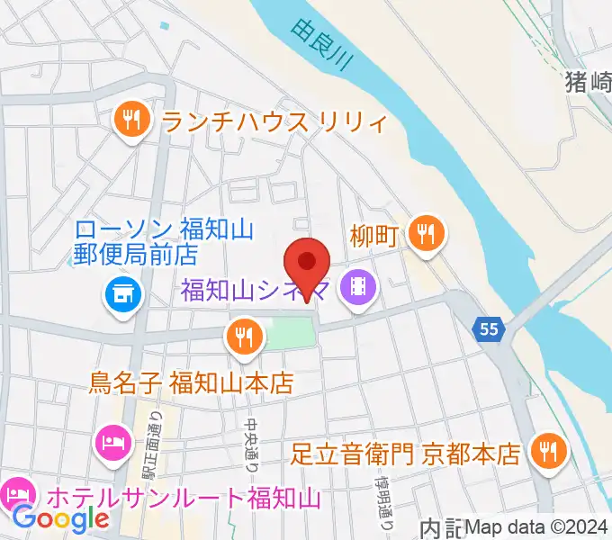 福知山市厚生会館の地図