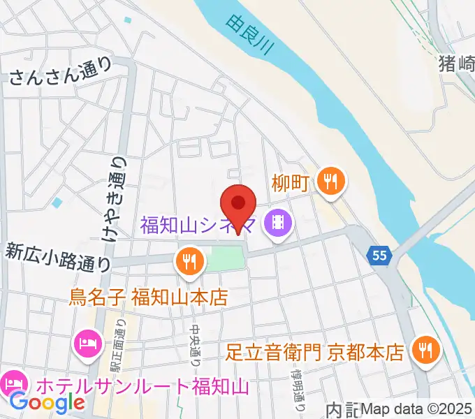 福知山市厚生会館の地図