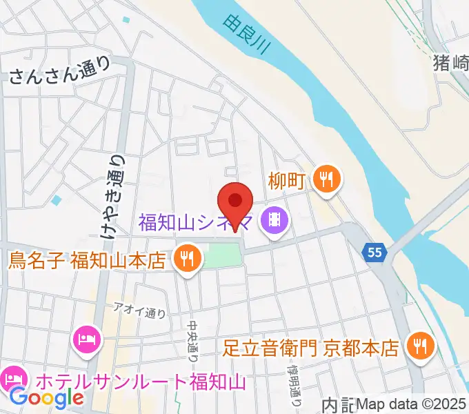 福知山市厚生会館の地図