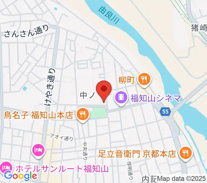 福知山市厚生会館の地図