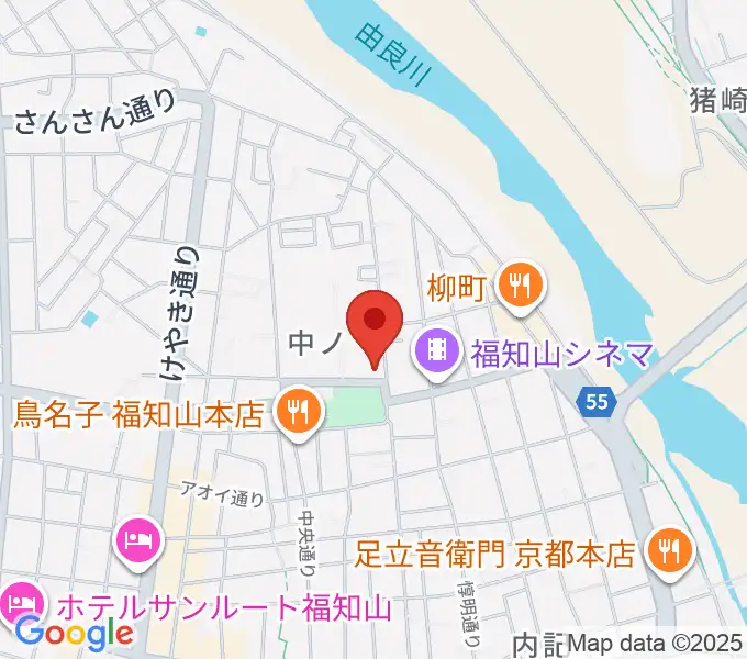 福知山市厚生会館の地図