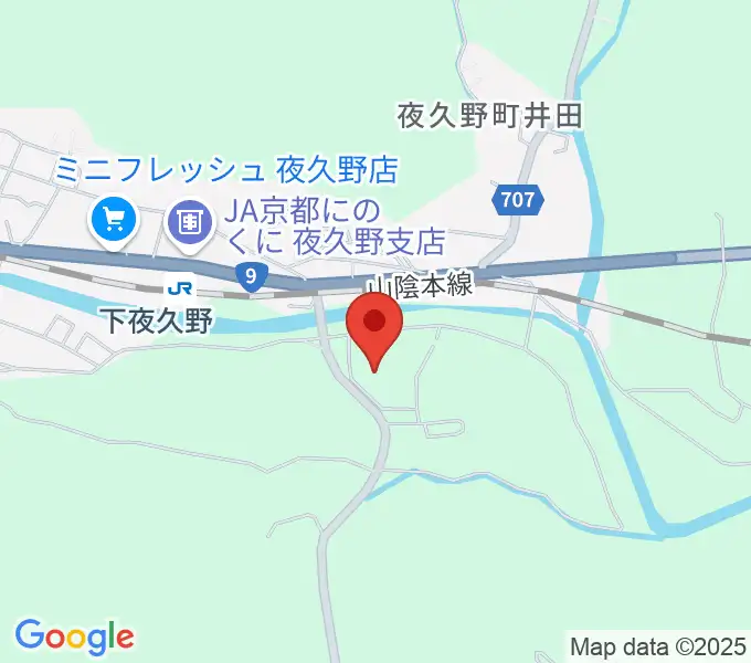 夜久野ふれあいプラザの地図