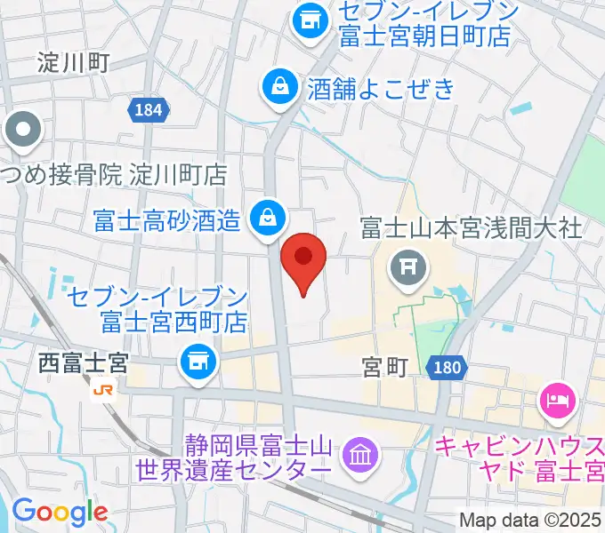 富士宮市民文化会館の地図