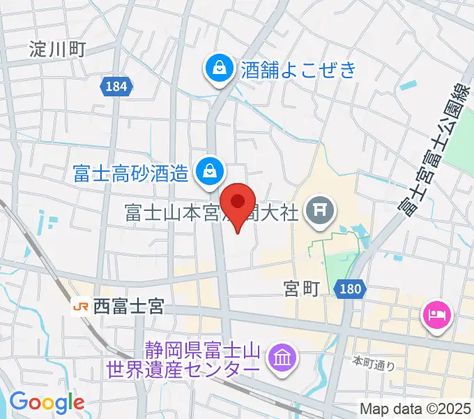 富士宮市民文化会館の地図