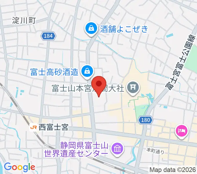 富士宮市民文化会館の地図