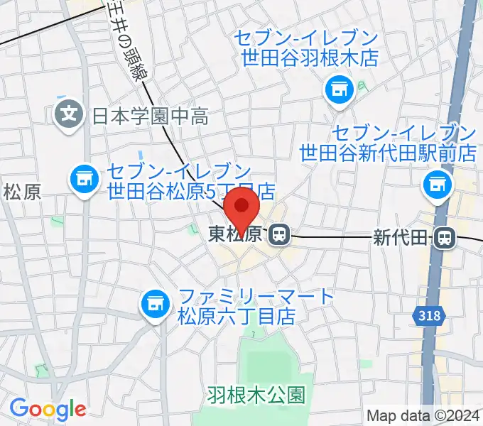 東松原ブローダーハウスの地図