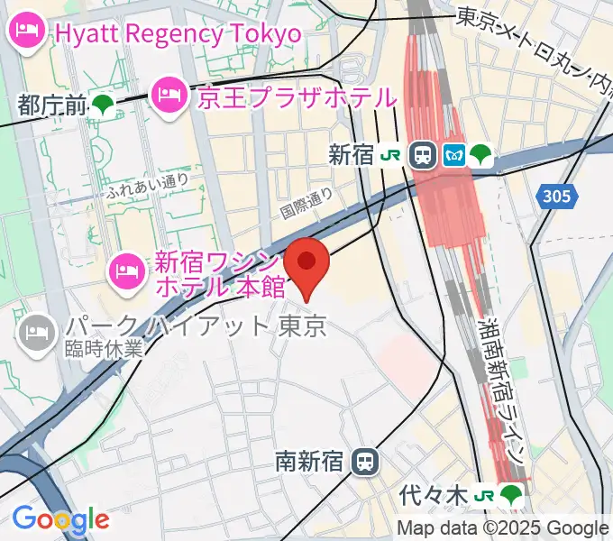 プーク人形劇場の地図