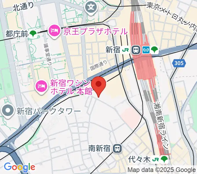 プーク人形劇場の地図